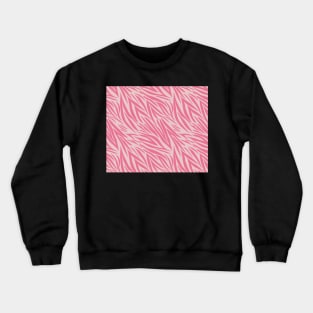 Modern Animal Skin Pattern Zebra Crewneck Sweatshirt